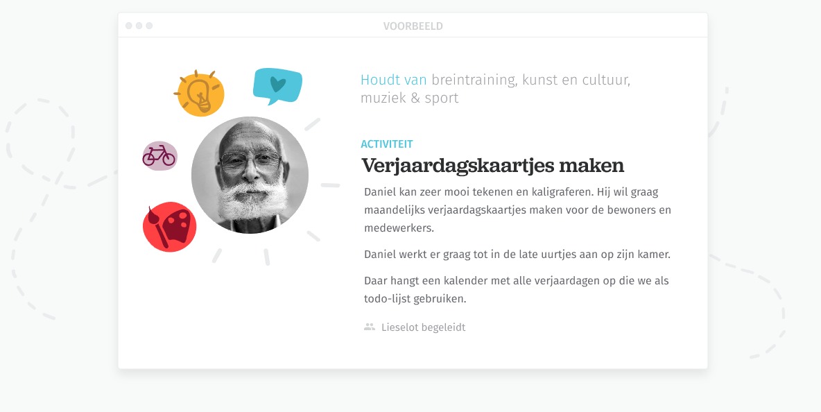 Voorbeeld van een betekenisvolle activiteit